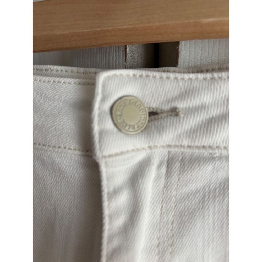 Judy Blue White Wide Leg Crop Jeans – Size 30 - Picture 7 of 10